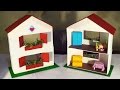 COMO FAZER Casinha de Boneca - DIY HOW TO MAKE Dollhouse - COMO HACER Casa de Muecas