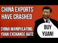 CHINA Exports Crash, Yuan Manipulation, Factory Gate Prices &amp; Industrial Output Falls &amp; Deflation