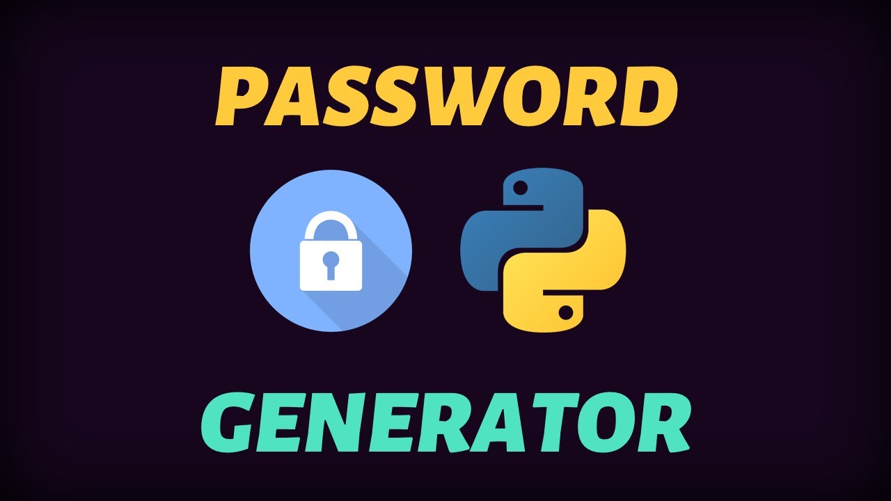 Password Generator w/ Python - YouTube