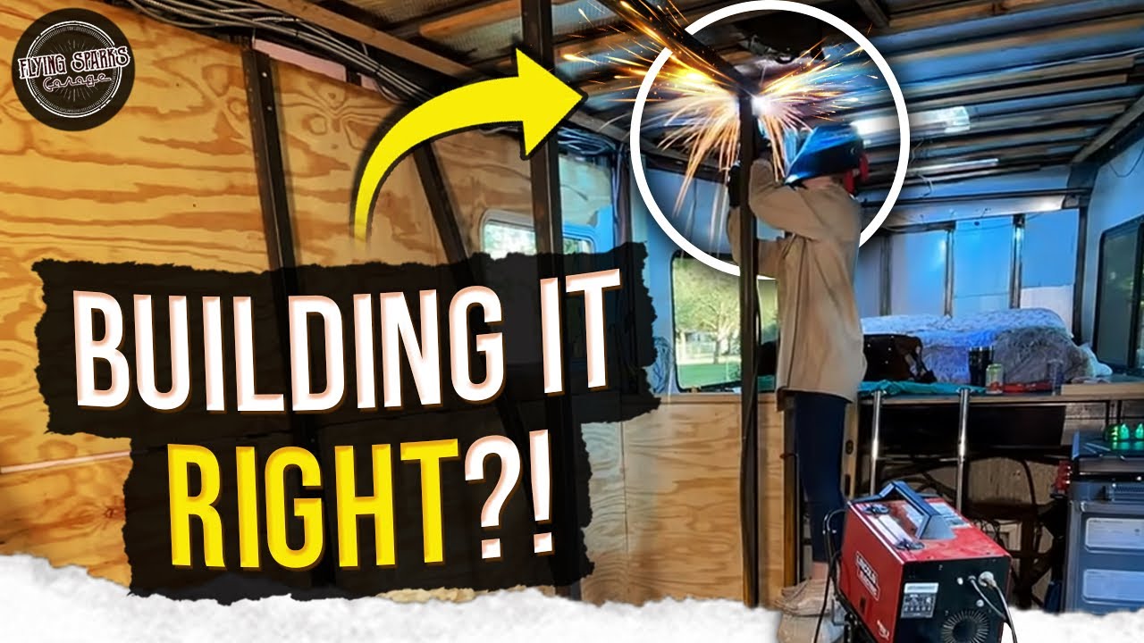 Cargo trailer conversion tiny bathroom, GOING IN! YouTube