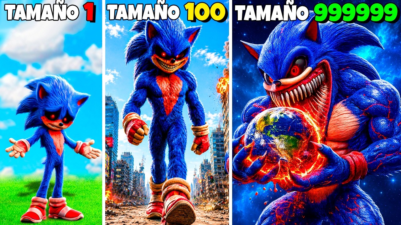 Mejorando a SONIC.EXE en el MAS GRANDE en GTA 5 !! (Shin Sonic mod)