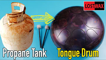 Making a Tongue Drum From a Propane Tank!  Steel Tank Drum DIY