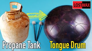 Making a Tongue Drum From a Propane Tank!  Steel Tank Drum DIY