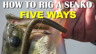 How To Rig A Senko 5 Ways  Bass Fishing Tips 