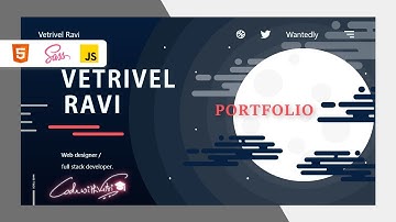 Portfolio Landing Page Design in Adobe XD to HTML, CSS, Js - Part 2