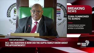 Deputy Chief Justice Raymond Zondo summons Jacob Zuma