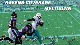 COVERAGE MELTDOWN: Dolphins 42, Ravens 38 - Wk 2 Film Study #ravens #ravensflock #baltimoreravens