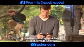 888Poker - £12 Free! - A Different Poker Experience!