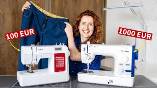100€ vs 1000€ Sewing Machine: Which Sew Jeans Better (Brother PQ1600s vs Brother CS10S)