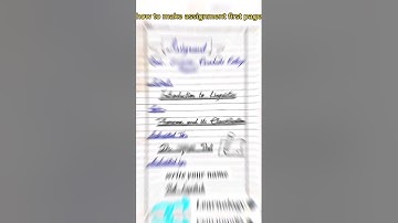 how to make assignments / Best assignment / #assignment / #aiou /#learnologyyyyy