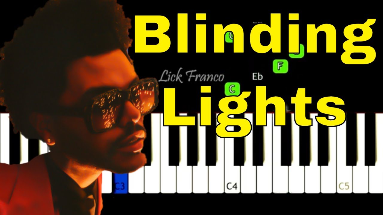 Blinding Lights - The Weeknd | EASY Piano Tutorial - YouTube
