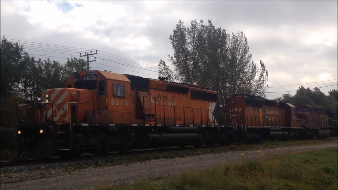 Multimark SD40-2 Leads Weird Train North on the CP Emerson Subdivision