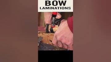 Gluing laminations on a former - How to make a Longbow part 4