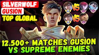 12.500  Matches Gusion VS Supreme Julian Granger & Clint [ Top Global Gusion ] Silverwolf