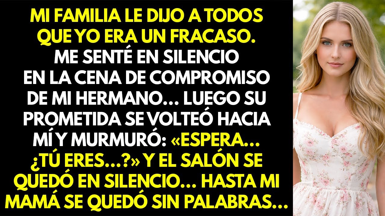 Mi familia dijo que fracasé; la prometida de mi hermano me miró: 