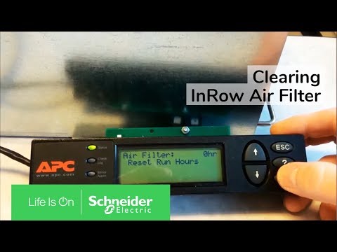 Clearing InRow Air Filter Run Hours Violation | Schneider Electric Support