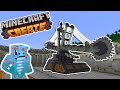 I built a huge excavator using minecraft create mod