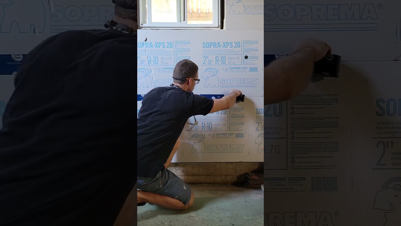 Rénovation sous-sol - Isolations des murs intérieurs