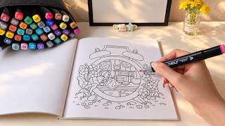Full ChatGPT Chose the Colors for My Coloring Page… 🎨😳 | Color With Me ASMR #asmrcoloring Update