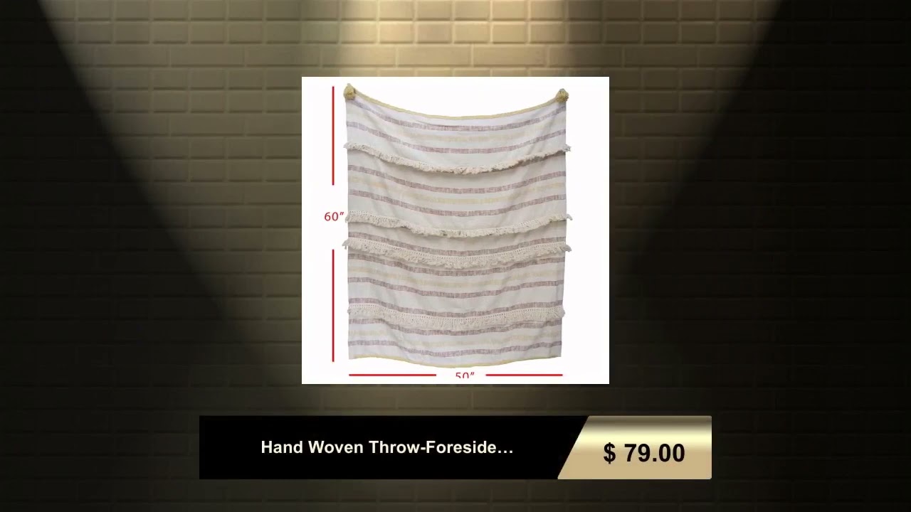 Hand Woven Throw-Foreside Home-Merida Rust