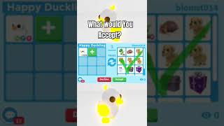 What People Trade for "Happy Duckling" in Adopt ME! Part #1 #roblox #shorts #adoptme #adoptmetrades
