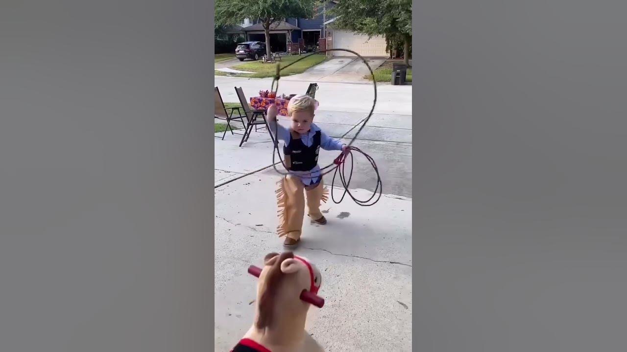 Future World Champion. 🙌 #rodeo #cowboy #shorts