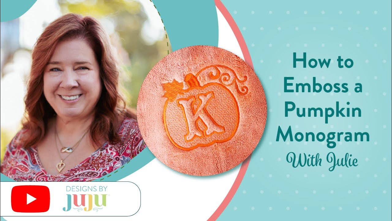 Embossed Pumpkin Monogram Alphabet | Machine Embroidery Designs by