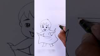 child with towel bath tub pencil sketch #drawing #child