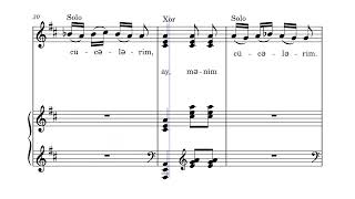 Qəmbər Hüseynli Cücələrim. Fortepiano Ilə Oxumaq Üçün Notlar.