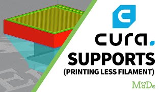 Printing Cura Supports With Less Filament | Ultimaker Cura Tutorial