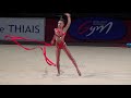 Dina AVERINA (RUS) ribbon - 2017 Thiais EF