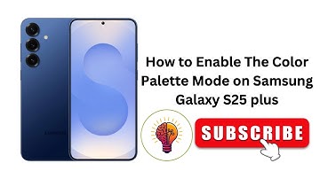 How to Enable The Color Palette Mode on Samsung Galaxy S25 Plus