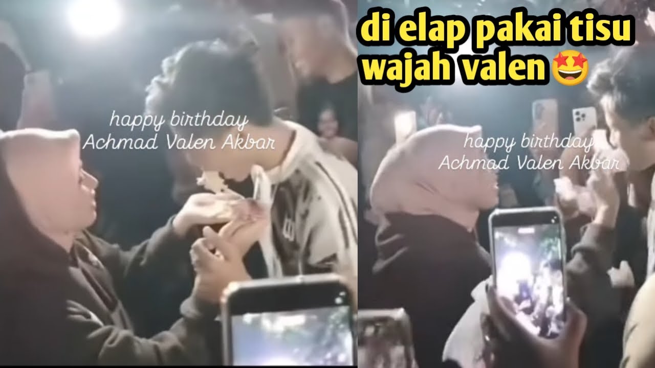 Bikin baper baper,suapan kue dari Mila untuk ulang tahun valen🤩