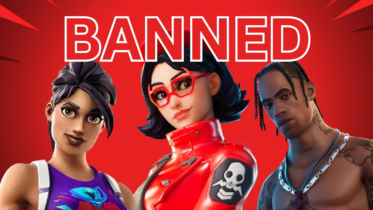 Script Skin Ban These Skins Are BANNED From Fortnite... - YouTube
