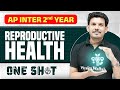 Reproductive Health One Shot in Telugu | AP Inter 2nd Year | Botany | IPE &amp; EAPCET