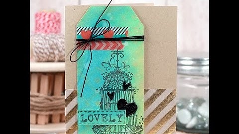 Unity Quick Tip: Mixed Media Tag with Oxides