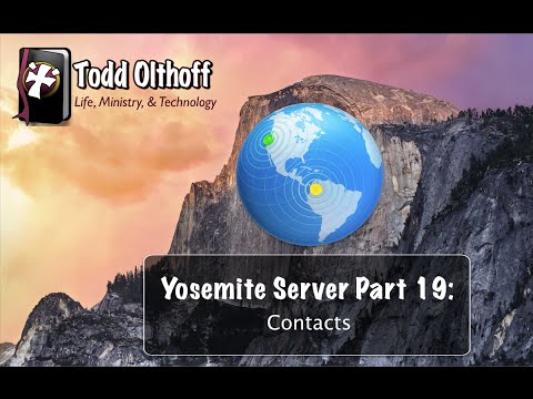 Yosemite Server Part 19: Contacts