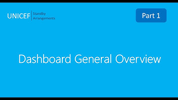 UNICEF SBP Dashboard Course_Part 1 : Dashboard General Overview