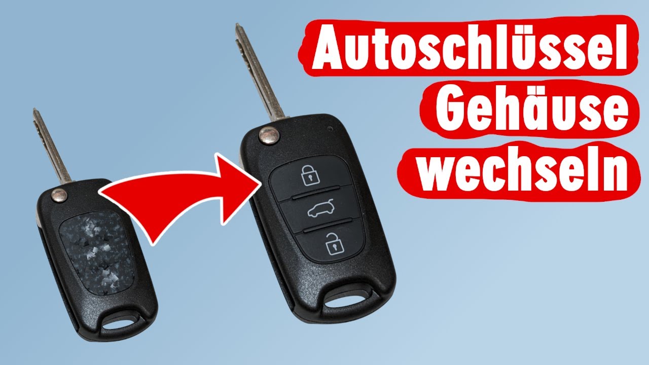 Autoschlüssel Gehäuse wechseln Fernbedienung abgegriffen und kaputt - Cover  tauschen 