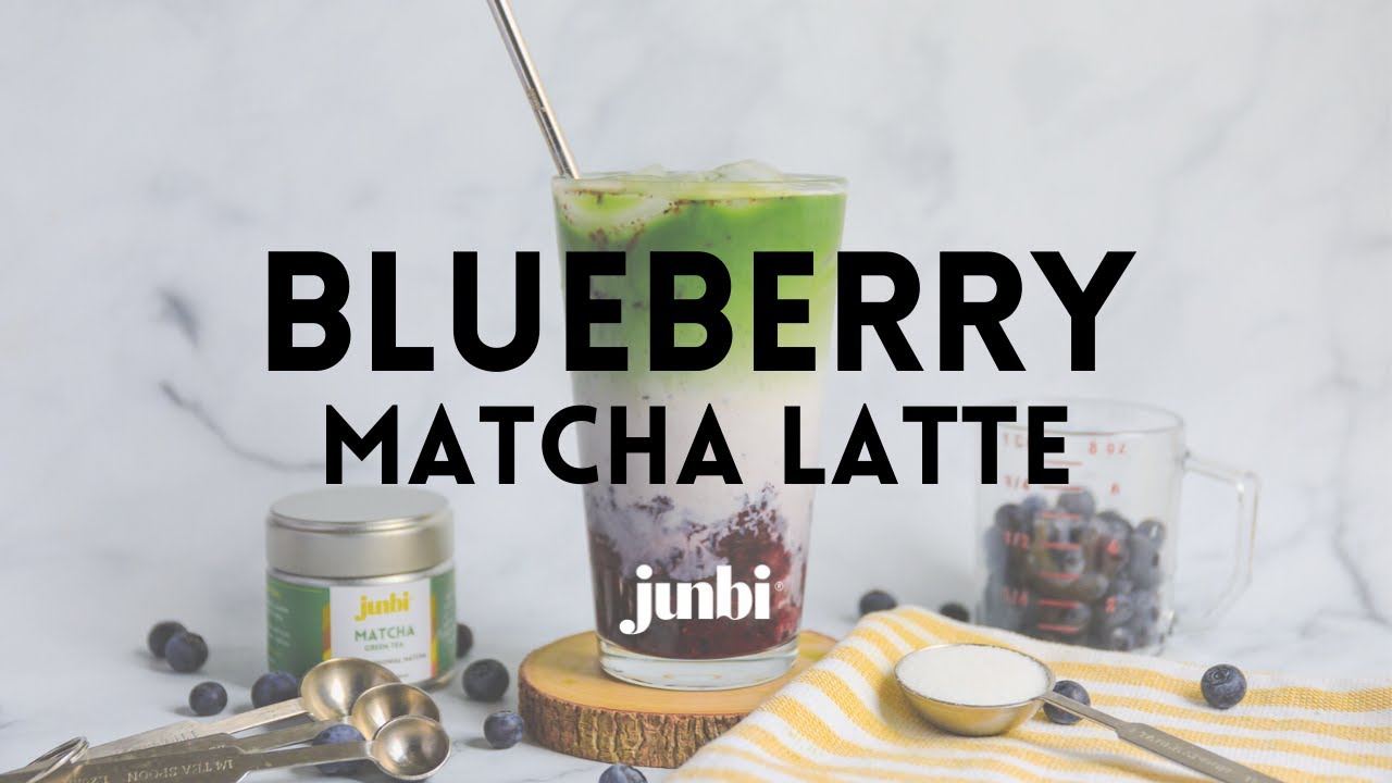 How To Make Blueberry Matcha Latte