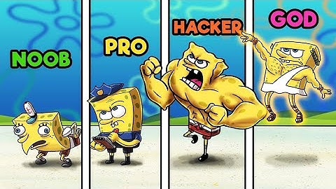 Minecraft - NOOB vs PRO vs HACKER vs GOD : SPONGEBOB MUTANT in Minecraft! 2019 SHORTS Animation!