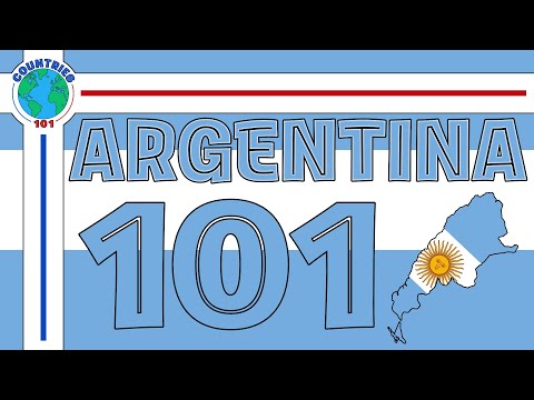 Argentina 101 - Explained in 2 minutes (size, population, info, flag, coat of arms)