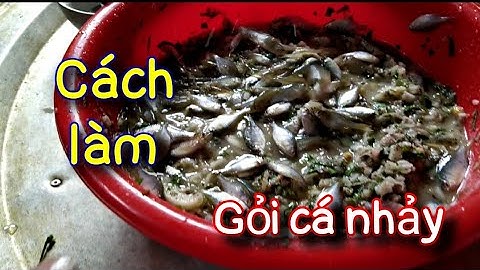 CÁCH LÀM  GỎI CÁ NHẢY