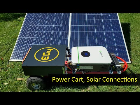 Connecting Solar Panels to the Growatt/EG4 Emergency Power Cart