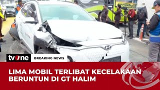 [BREAKING NEWS} Kecelakaan Beruntun di GT Halim Utama Hancurkan Sejumlah Kendaraan | tvOne