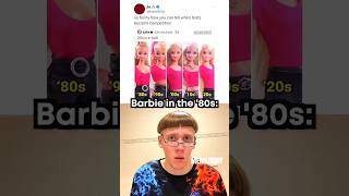 Barbie doll evolution 🤯