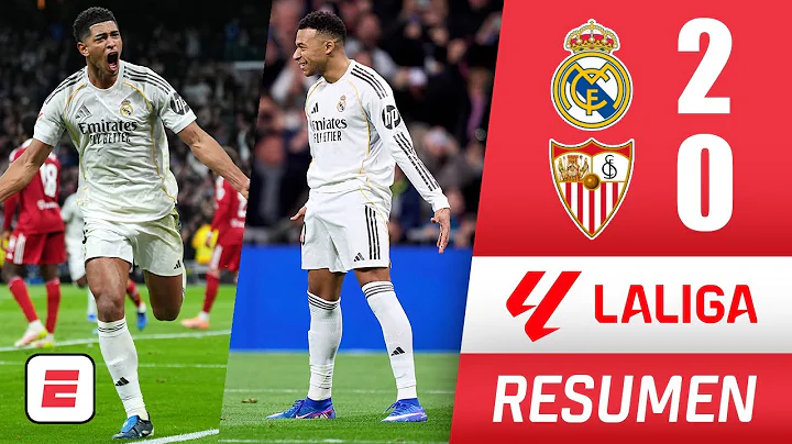 Real Madrid gana 2-0 al Sevilla con goles de Bellingham y Mbappé, quien iguala a Cristiano | La Liga