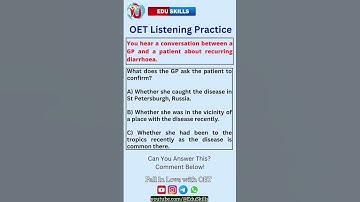 Edu Skills OET | Listening Practice | Boost Your Score : OET Made Easy