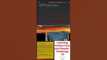Python Challenge 10 - Learning Python Fast and Simple #shorts #coding #asmr #beginners #python