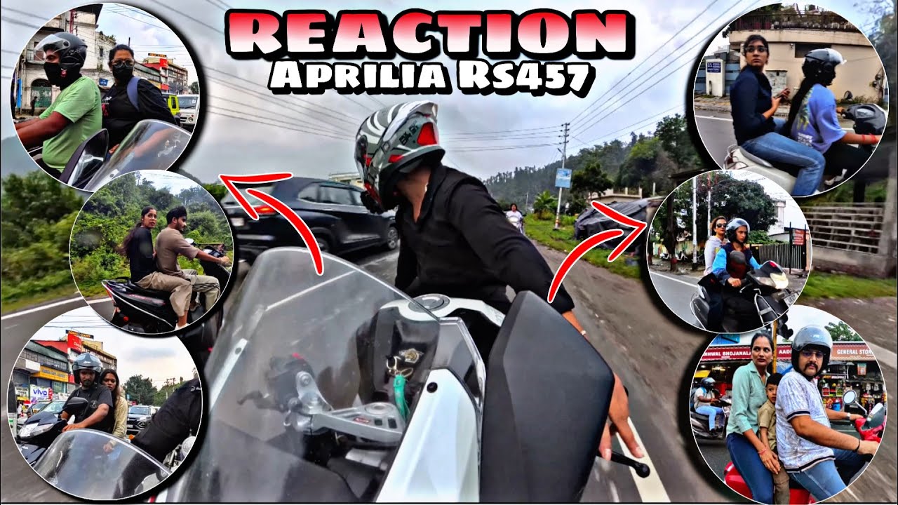 After a Long Time 🥺|| Cute Girl Reaction To My Aprilia rs457😍|| Cute College girl Reaction💞